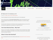 Tablet Screenshot of histdata.com